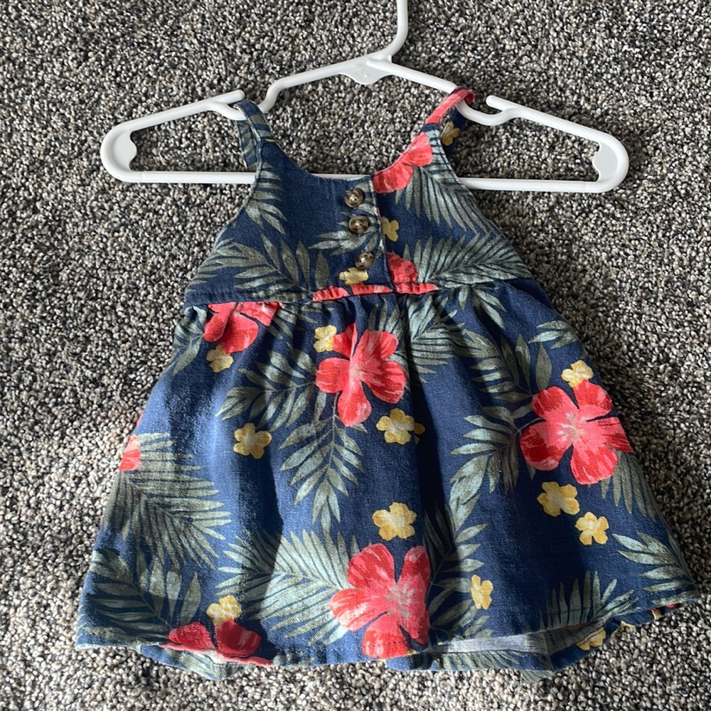 Baby girl light denim dress